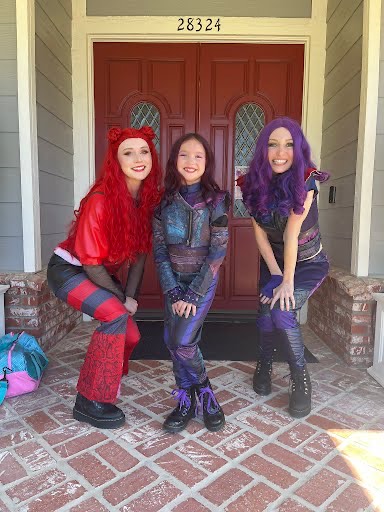 Character performer at Miami Beach party