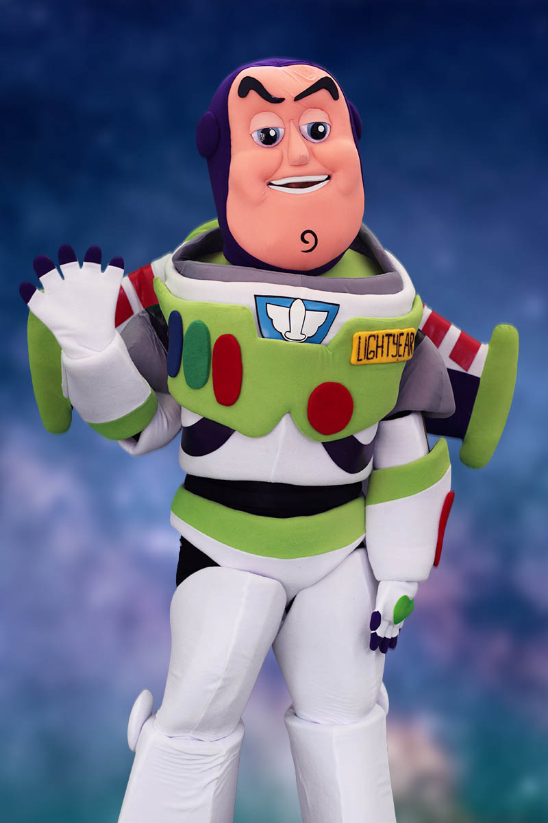 Buzz party character for kids in miami